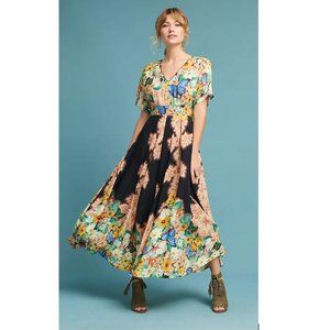 Farm Rio Butterfly Maxi Dress from Anthropologie NTW Size Small